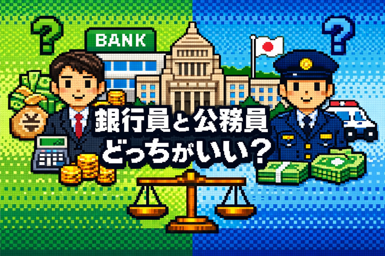 銀行員と公務員どっちがいい？年収・安定・働き方を経験者視点で比較