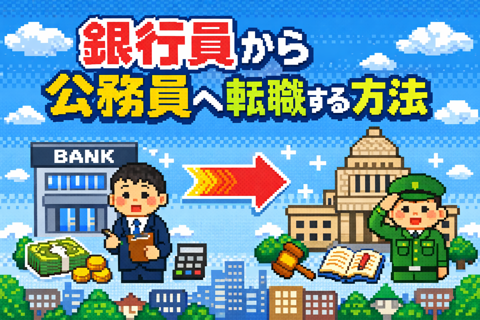 銀行員から公務員になれる？