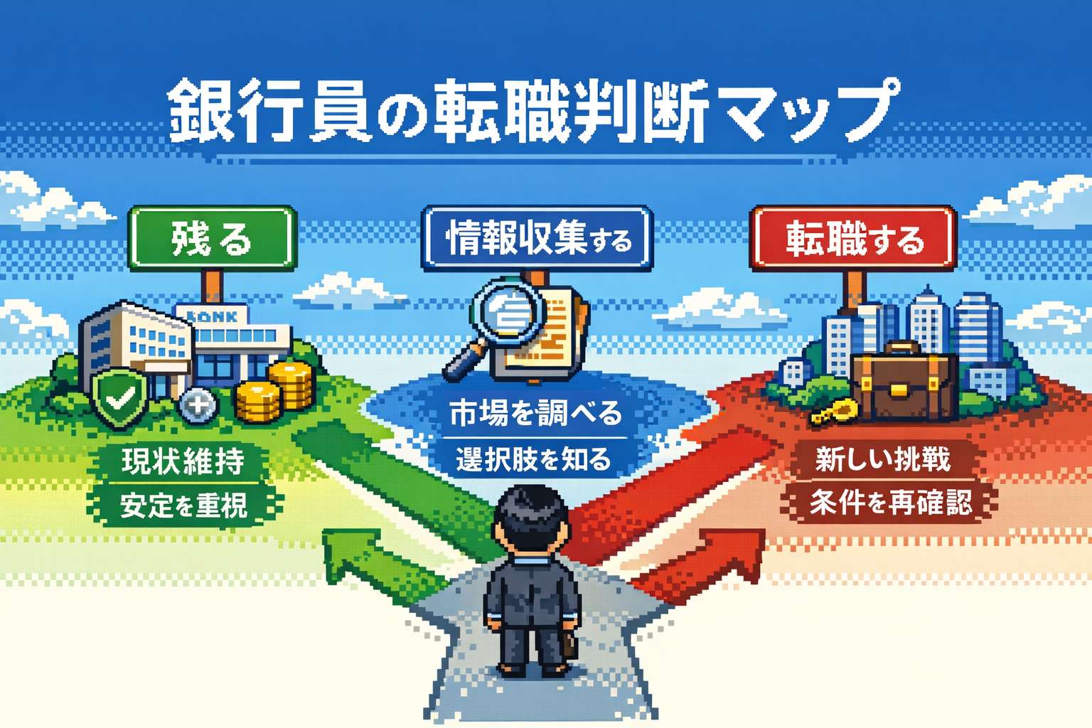 銀行員の転職判断マップ