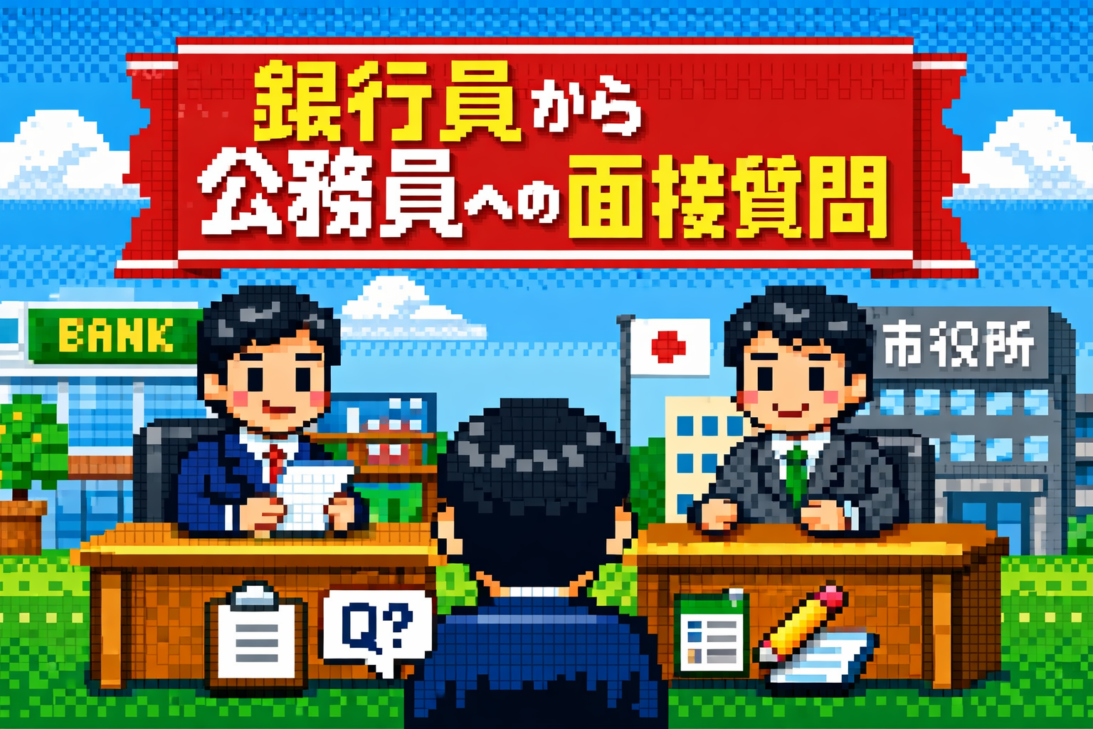 銀行員から公務員への面接質問